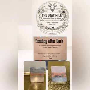 Cowboy After Dark Goat Milk Soap Handcrafted bar